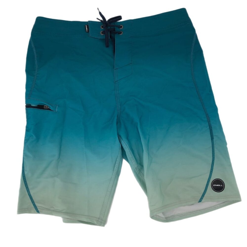 O'Neil Blue/Green Athletic Swim Trunks | Perfect for Water Sports